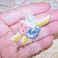 Revival French Ribbonwork Spray - Dress Hat Hanky Holder Applique