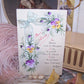 Antique Handpainted French Postcard - Happy New Year with Pansies