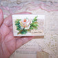 Upcycled Paper Gift Box for Jewelry - White Rose | I LOVE YOU