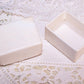 Cream Antique Victorian Paper Ring Box - WITH MY LOVE