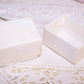 Cream Antique Victorian Paper Ring Box - WITH MY LOVE