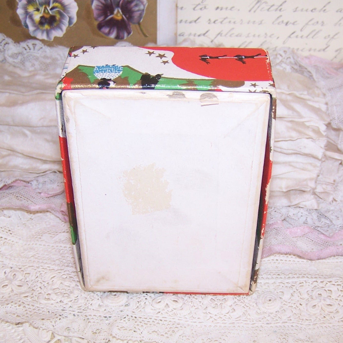 ART DECO Gift Box for Christmas - Santa Claus and His Reindeer