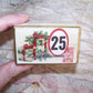 Repurposed Antique French Pharmacy Pill Box - Merry Christmas Gift