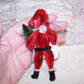 December 25 Christmas Ornament - Chenille Santa Claus Carrying Tree