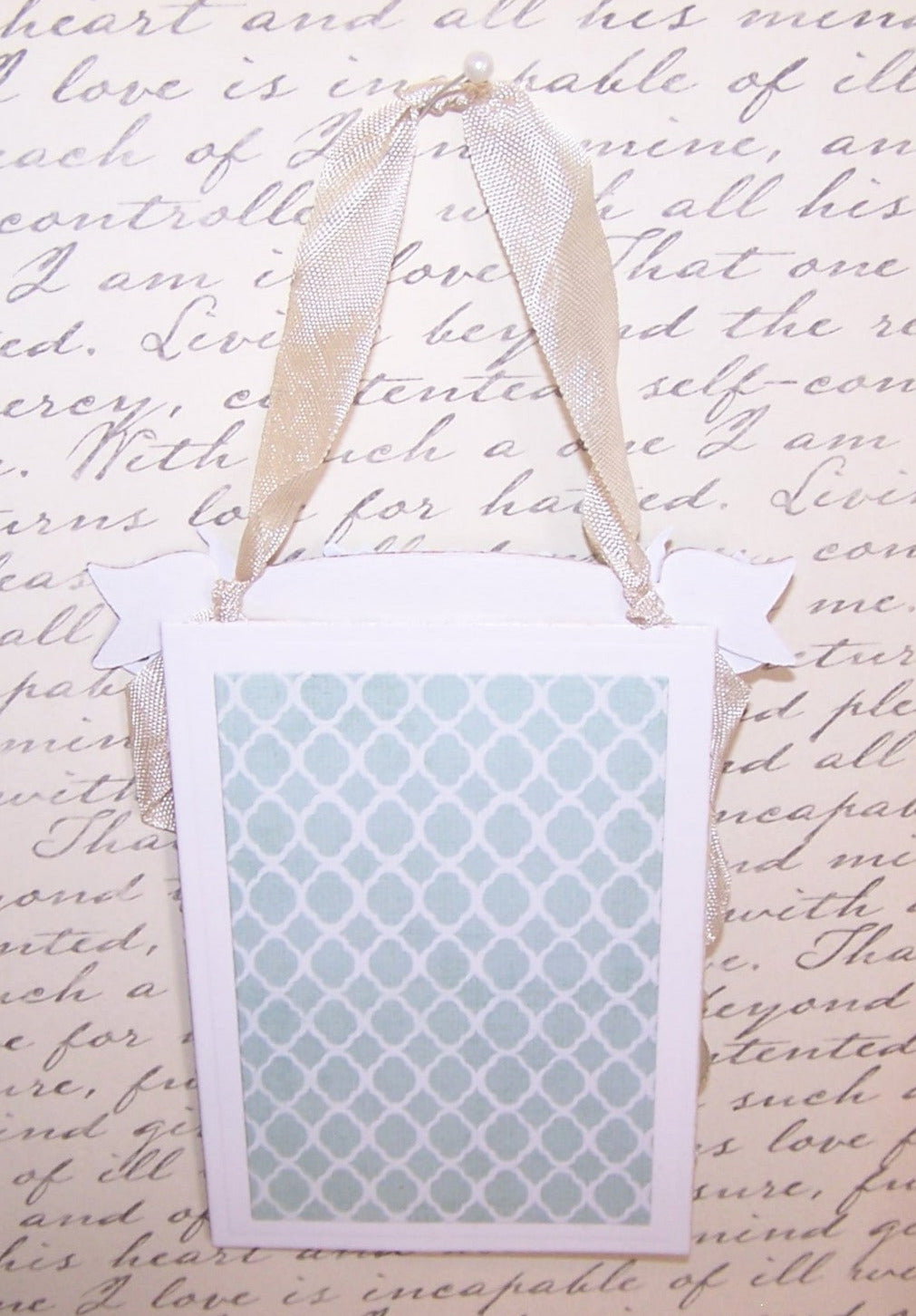 Victorian Revival Greeting Card or Ornament - DELIGHT