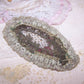Antique French Ribbonwork Embellishment - Ombre Ribbon Roses and Leaves