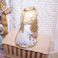 Upcycled Made in Japan Christmas Angel Ornament in Gold