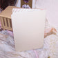 Repurposed Antique Celluloid Christmas Greeting Card - Peach Rose