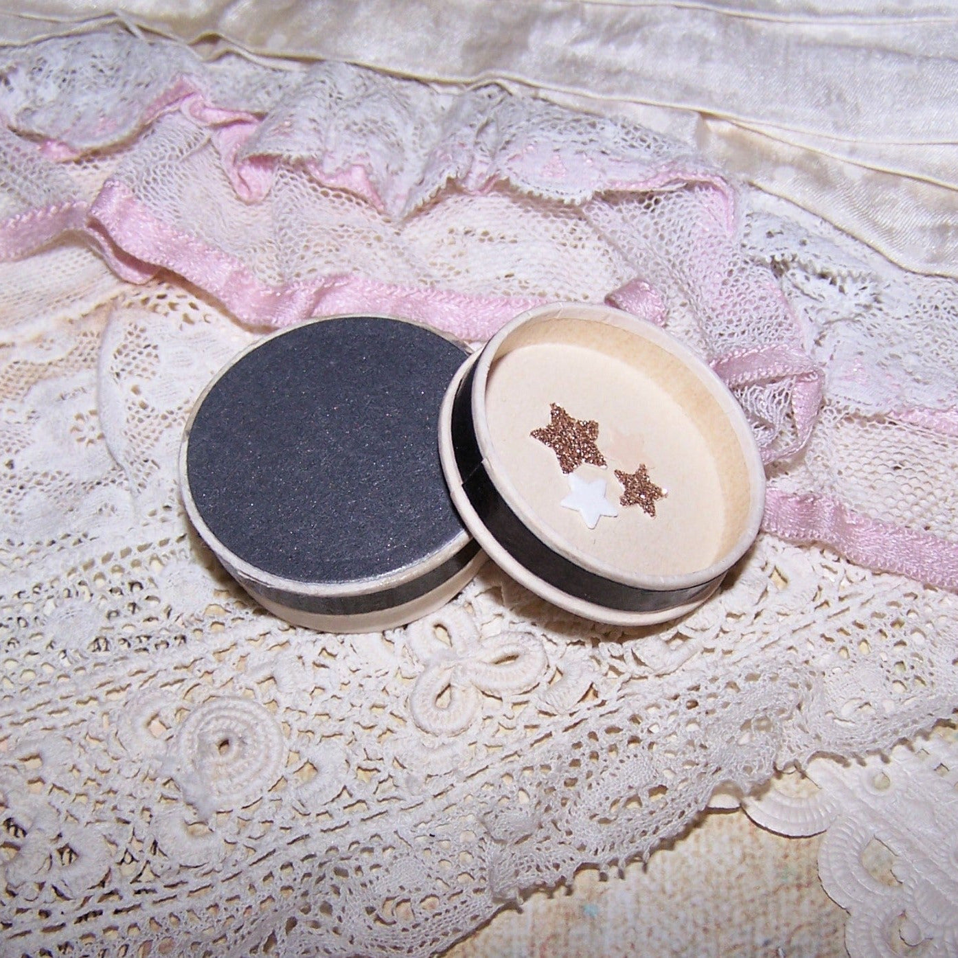 Repurposed Antique French Pharmacy Pill Box | Santa Claus - MERRY CHRISTMAS