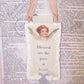 Upcycled Celluloid Angel Bookmark - Blessed Are the Pure in Heart