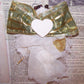 Victorian Revival Mixed Media Angel Christmas Ornament | Olive Green & Gold