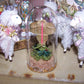 Art Deco MERRY CHRISTMAS Sticker Under Glass - Standing Clown Image