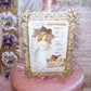 One of a Kind Holiday Ornament Decoration - Guardian Angel Watching Over Baby