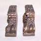 Art Deco Gilt Wood Bookends - Della Robbia Fruit Design