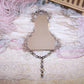 Victorian Revival Mercury Glass Bead & Tinsel Christmas Ornament - Lady in Lace Shawl