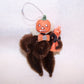 Art Deco Japan Ceramic Motor Roadster In Halloween Black & Orange