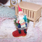 OOAK Mixed Media Christmas Ornament | RW&B Santa Claus - GREETINGS