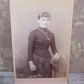 Antique Cabinet Card Photograph - Young Lady Wearing Jewelry