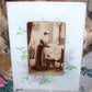 Antique Victorian Mother & Child Nursery Image under Glass Frame