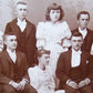 Antique Cabinet Card Photograph -  A Group of Male and Female Graduates