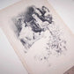 Book Illustration by Harrison Fisher - Lady & Gent at the Dinner Table