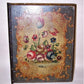Italian Tole Handpainted Wood Looseleaf Binder - Floral Design