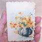 Unused Antique Victorian Greeting Card with Catherine Klein Florals