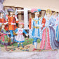 Antique Victorian 5-1/2" x 4" chromolithograph die cut depicting Cinderella and her Prince at their wedding. Condition is nice with paper residue to the back. 