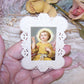 Antique Paper Lace Religious Prayer Card - Infant Jesus