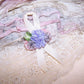 Revival French Ribbonwork Applique - Lavender / Dusty Mauve Florals