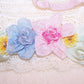 Revival French Ribbonwork Spray - Pink Blue Yellow and Mint Green