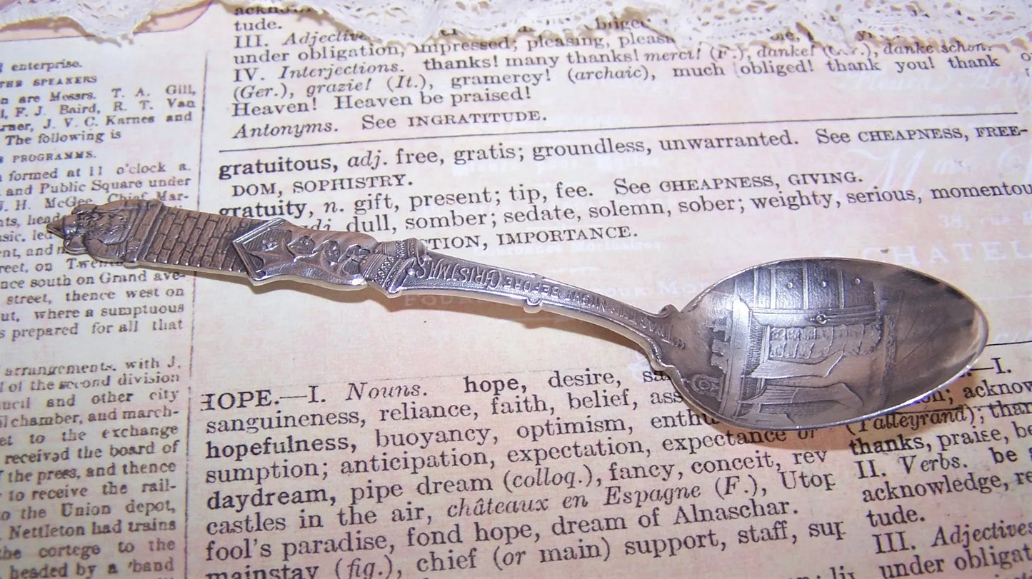 Gorham Sterling Silver Demitasse Spoon - Night Before Christmas Santa Claus