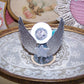 Upcycled Made in Japan Christmas Ornament - Silver Blue Angel
