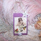 OOAK handcrafted mixed media ornament/gift tag for any event where the sentiment is BEAUTIFUL.  Gay 90s image of a lovely lady as well as birds and stars.    