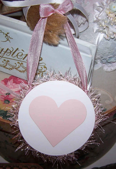 Victorian Revival Decoration / Doves in Basket Ornament - Celebrate
