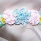 Revival French Ribbonwork Spray - Powder Blue, Pink and Yellow