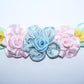 Revival French Ribbonwork Spray - Powder Blue, Pink and Yellow