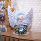 1960s Made in Japan angel ornament needing TLC.  With vintage materials in place of the lost parts, the piece is ready to display once more!  2-3/4" x 1-3/4".