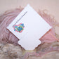Mixed Media First Communion Collage - Art Deco Celluloid Cross