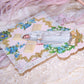 Mixed Media First Communion Collage - Art Deco Celluloid Cross
