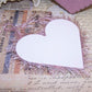 Upcycled Victorian Celluloid Painted Pansies Heart Ornament - Dinna Forget